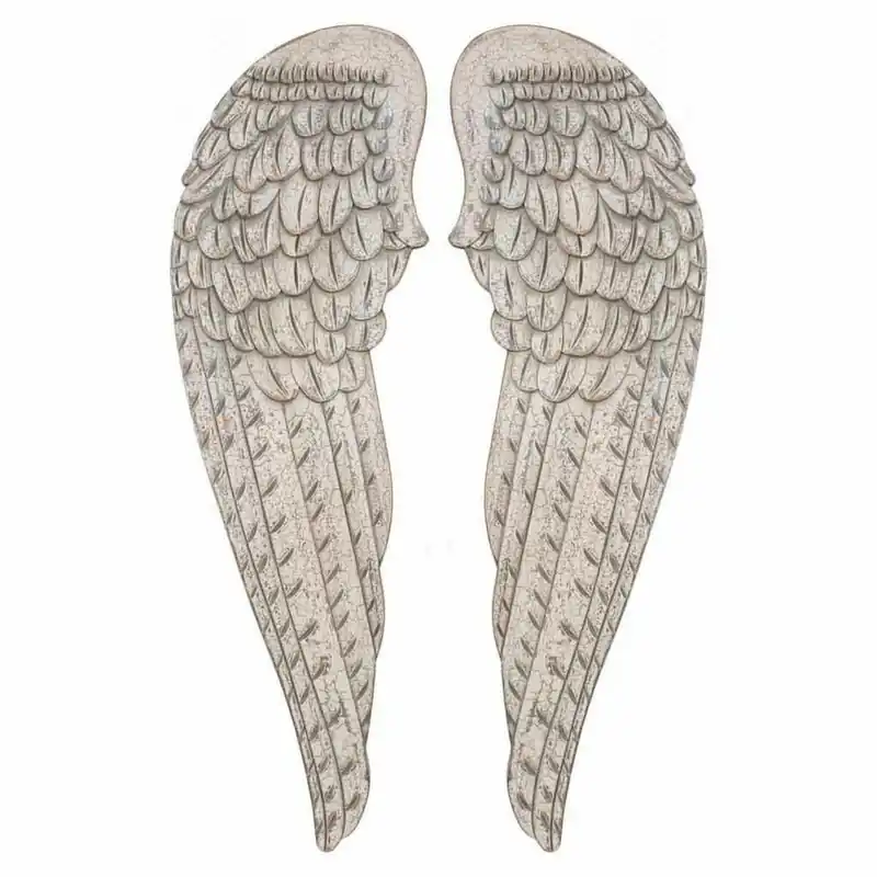 Set de Figuras Alexandra House Living Blanco Madera MDF Alas 4 x 103 x 32 cm - Decoración