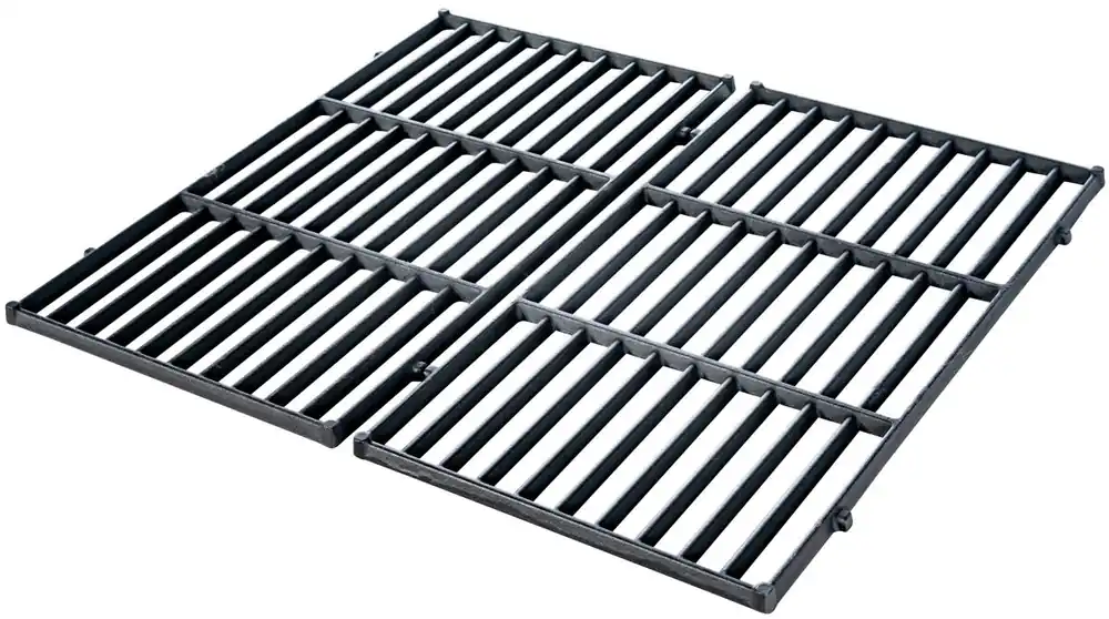 Set de parillas de hierro fundido Negro 26X44.5X1.5 cm - Cocina