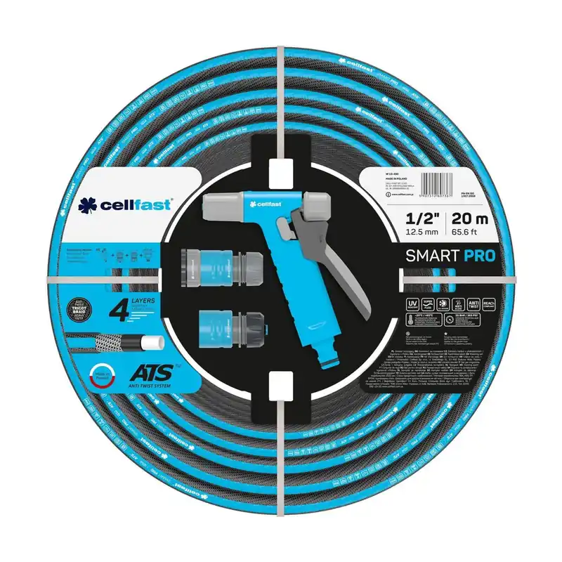 Set de riego SMART PRO ATS de diámetro 1/2"(12,5mm) con una longitud de 20 metros. - Jardín