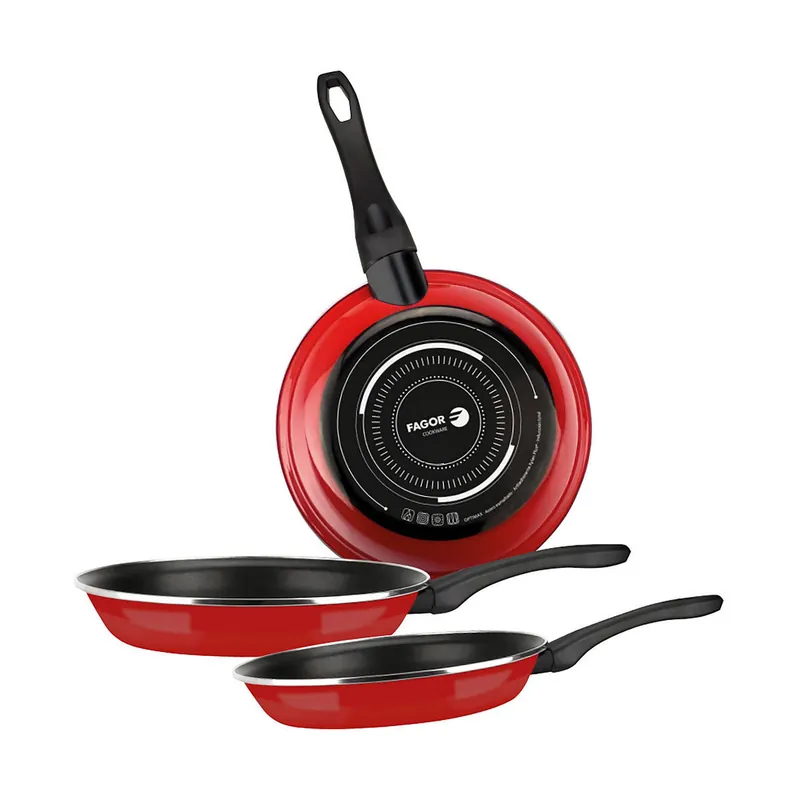 Set de Sartenes FAGOR Rojo - Cocina