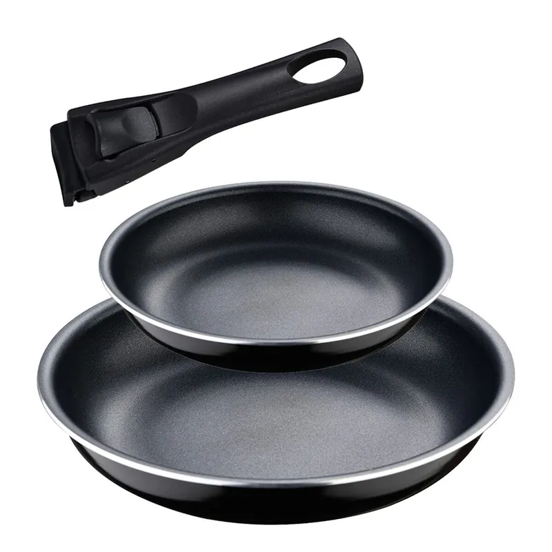 Set de Sartenes Bergner Click & Cook Aluminio (2 Piezas) - Cocina