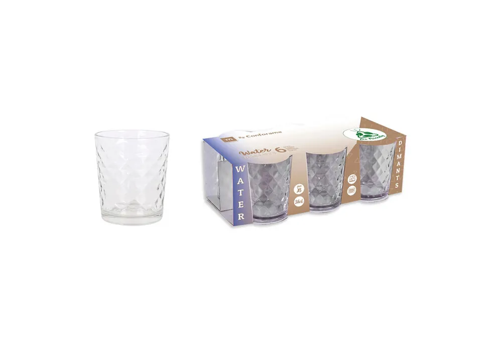 Set vasos SILEX DIAMOND CONFORAMA 6 piezas La mediterránea - Cocina