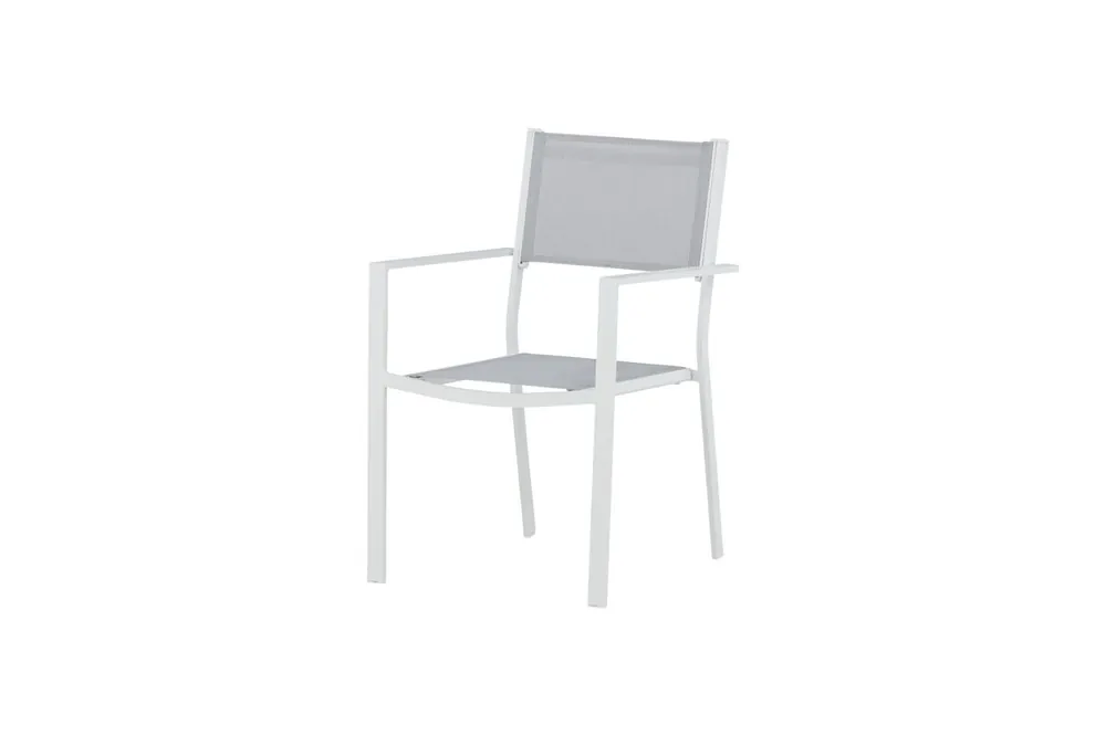 Silla de comedor para exterior COPACABANA 57x61x88 Gris - Jardín