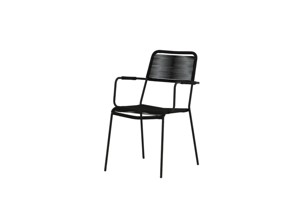 Silla de comedor para exterior LINDOS 55x66x85 Gris - Jardín