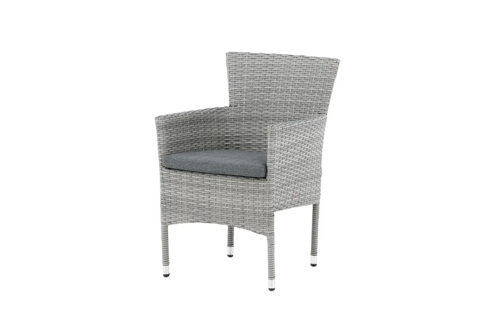 Silla de comedor para exterior MALINA 58x60x86 Gris - Jardín