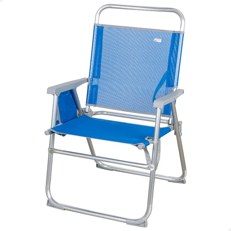 Silla playa plegable fija azul Aktive Beach - Jardín