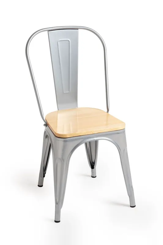 Silla Torix Madera Natural - Blanco