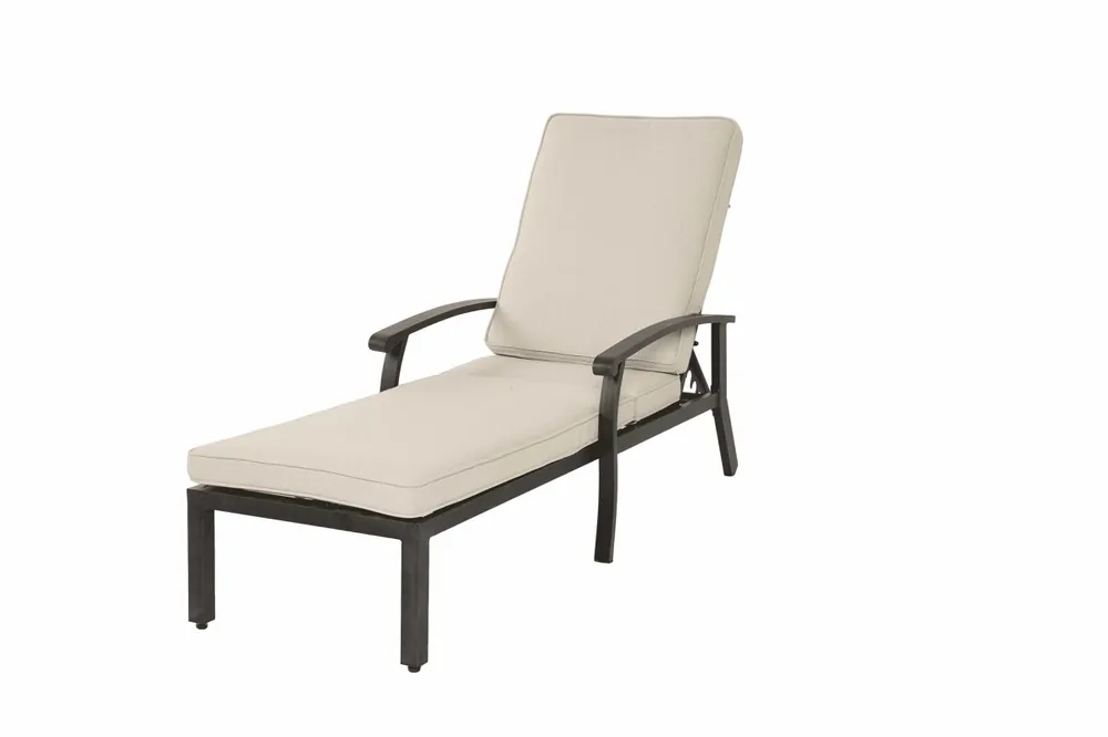 Sillón Tumbona Patio - Reclinable, Aluminio Antióxido, Cojín Algodón Impermeable - Azul