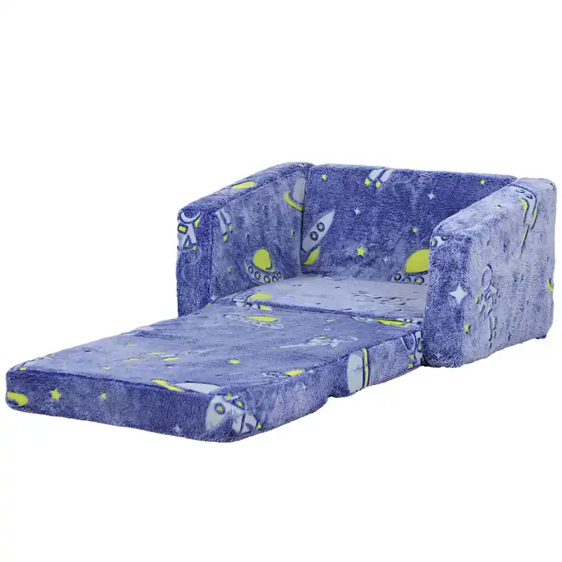 AIYAPLAY Sillón Infantil Plegable Sofá Infantil Reclinable 2 en 1 Sofá para Bebés Tapizado de Tela Luminosa Cojín y Funda Lavables para Dormitorio Salón Rosa