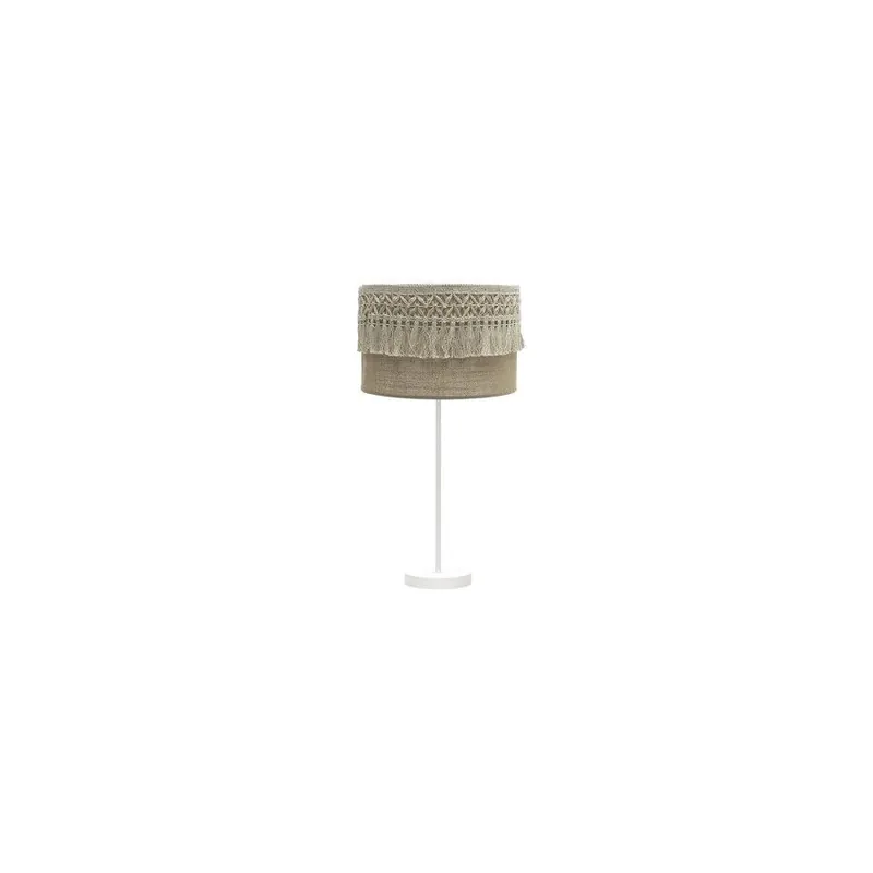 sobremesa metal color blanco serie ekaterina 30cm - Decoración