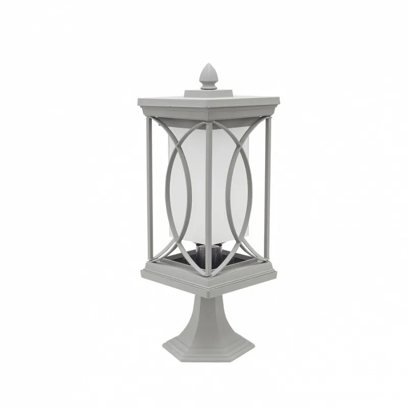 sobremuro jardin metal color plata serie garden 16cm - Decoración