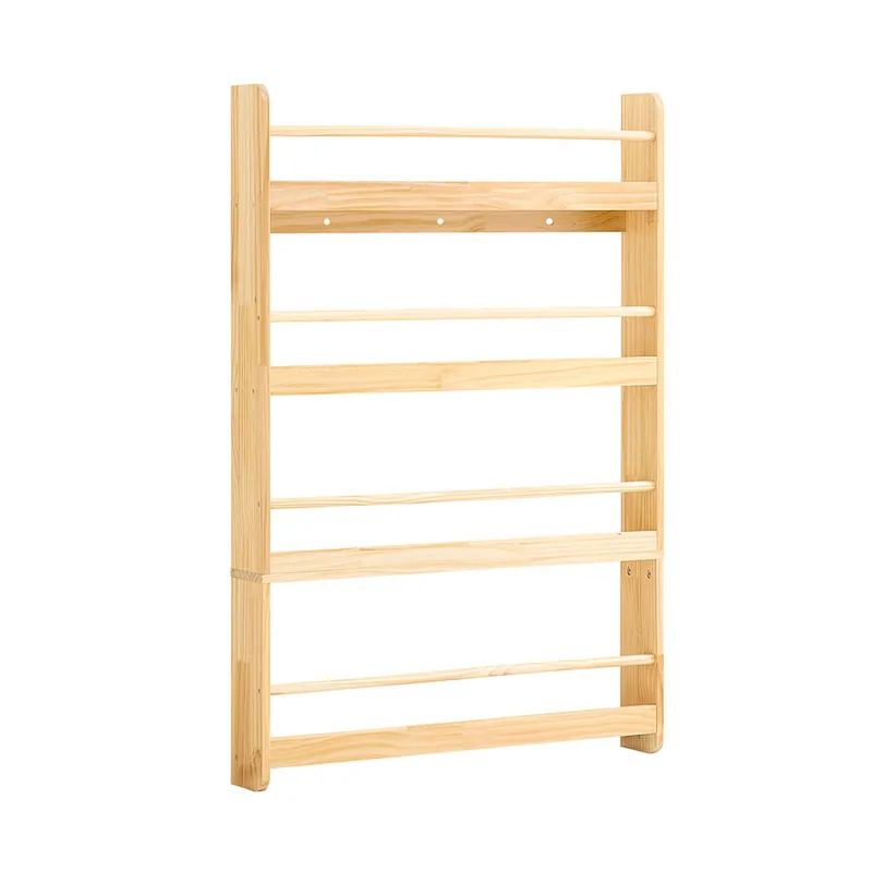 SoBuy Librería Infantil Montessori Estantería Libros Infantil Biblioteca con 4 Estantes Organizador Juguetes Estanteria Habitacion Niños Natural 80x12x118cm KMB08-N