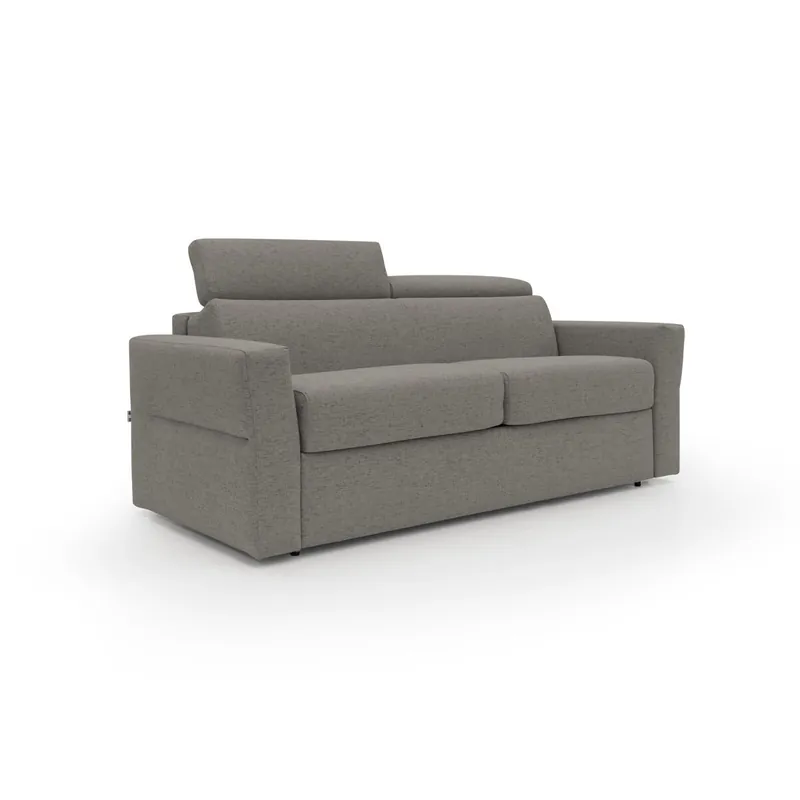 Avalon Sofá cama con colchón de 18 cm de altura en tejido impermeable 220 cm (160x197 cm) Amarillo - Sofás sillones puffs