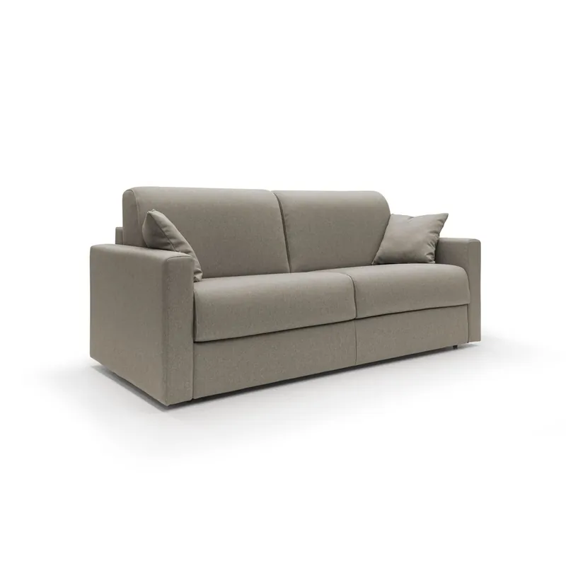 Chris Sofá cama convertible en tejido impermeable 166 cm (mat. 120x197) Amarillo - Sofás sillones puffs