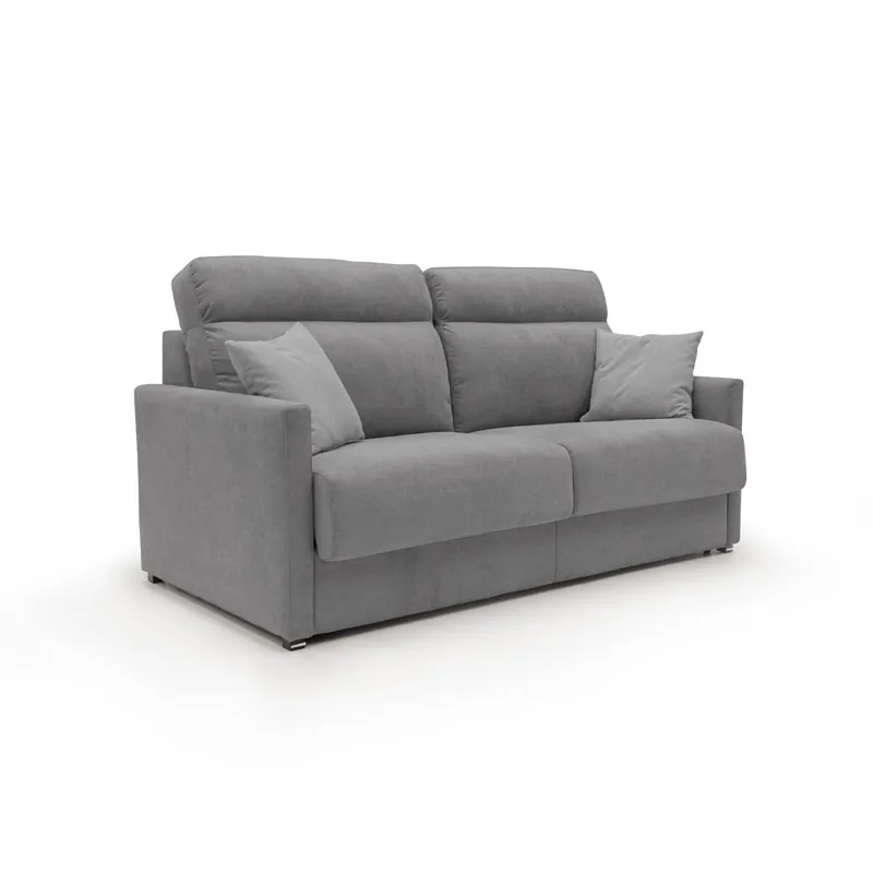 Margot Sofá cama convertible en tela suave impermeable 196 cm (mat. 160x197) Amarillo - Sofás sillones puffs