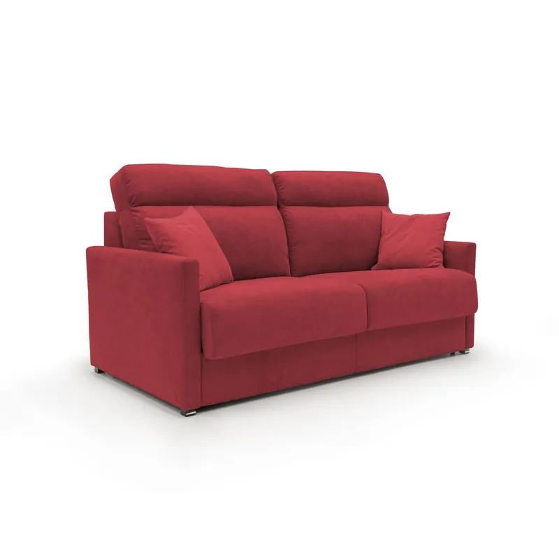 Margot Sofá cama convertible en tela suave impermeable 176 cm (mat. 140x197) Amarillo - Sofás sillones puffs