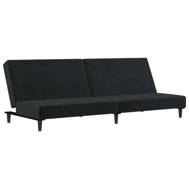 vidaXL Sofá cama de 2 plazas terciopelo azul - Sofás sillones puffs