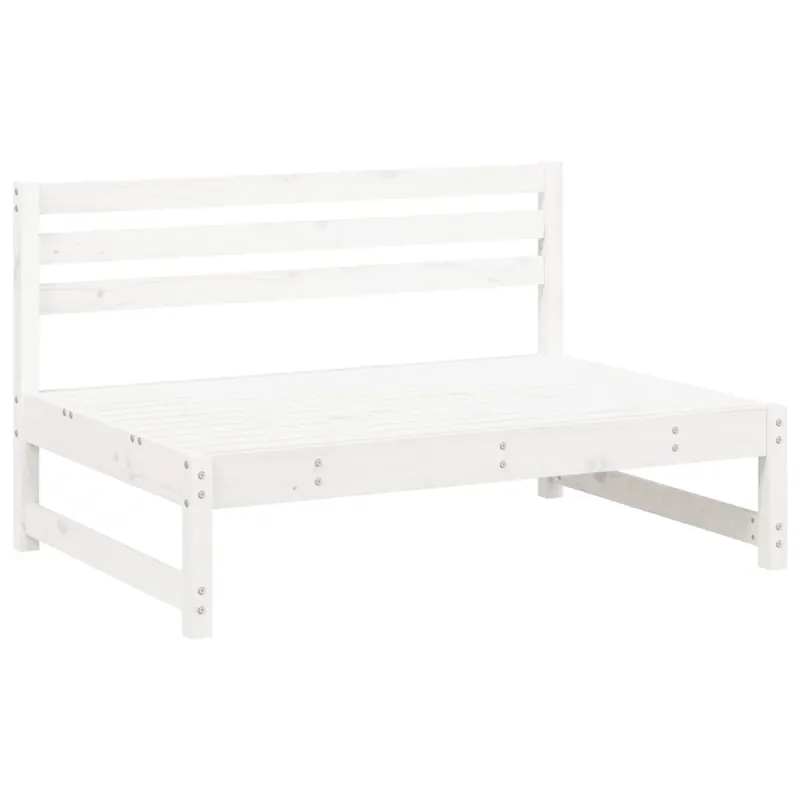 vidaXL Sofá central de jardín madera maciza de abeto Douglas 120x80 cm