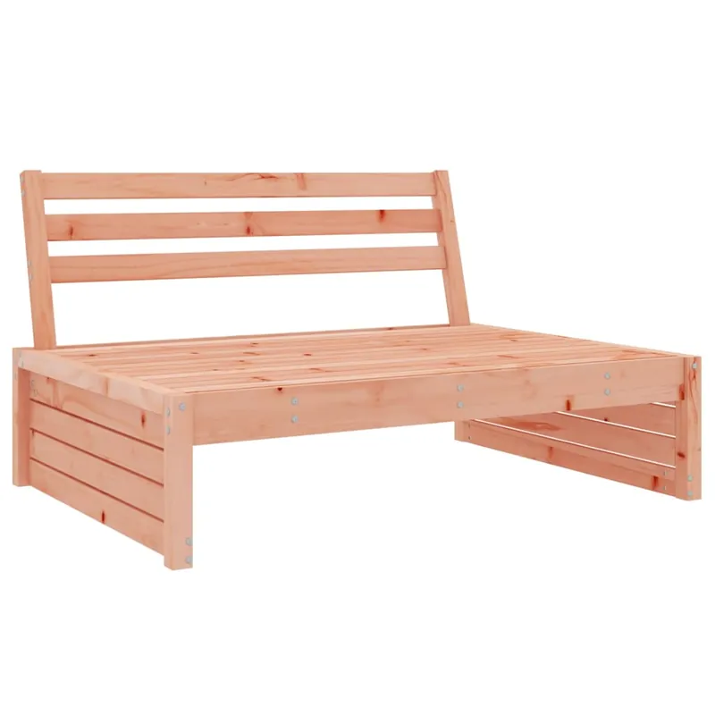 vidaXL Sofá central de jardín madera maciza de abeto Douglas 120x80 cm