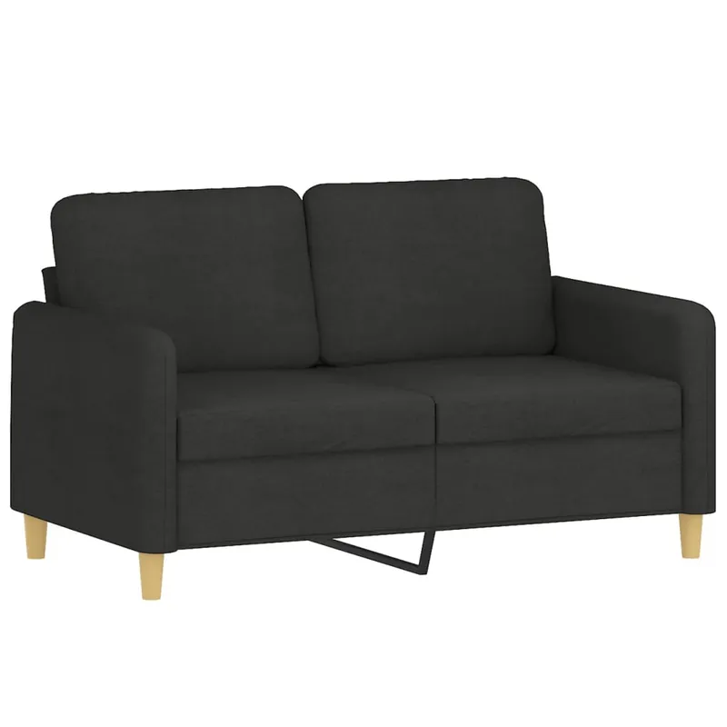 vidaXL Sofá de 2 plazas de tela amarillo claro 120 cm - Sofás sillones puffs