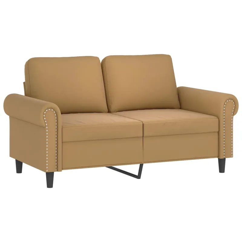 vidaXL Sofá de 2 plazas terciopelo amarillo 120 cm - Sofás sillones puffs