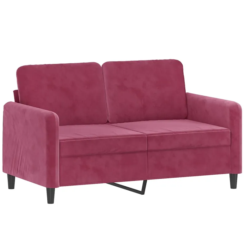 vidaXL Sofá de 2 plazas terciopelo amarillo 120 cm - Sofás sillones puffs