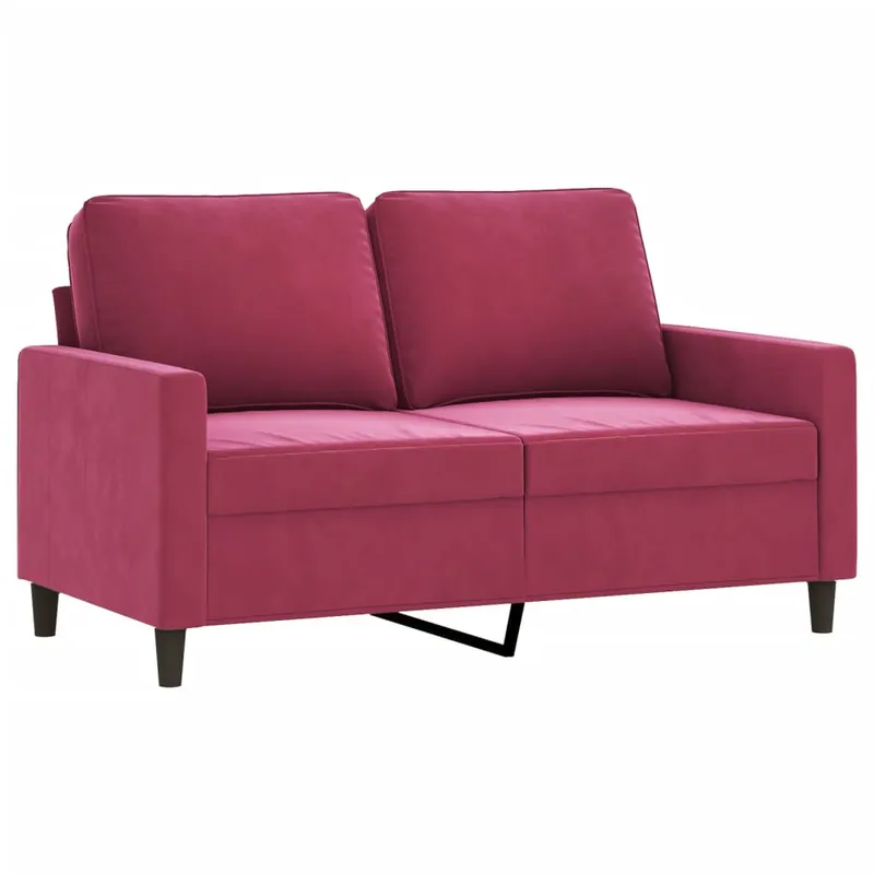 vidaXL Sofá de 2 plazas terciopelo amarillo 120 cm - Sofás sillones puffs