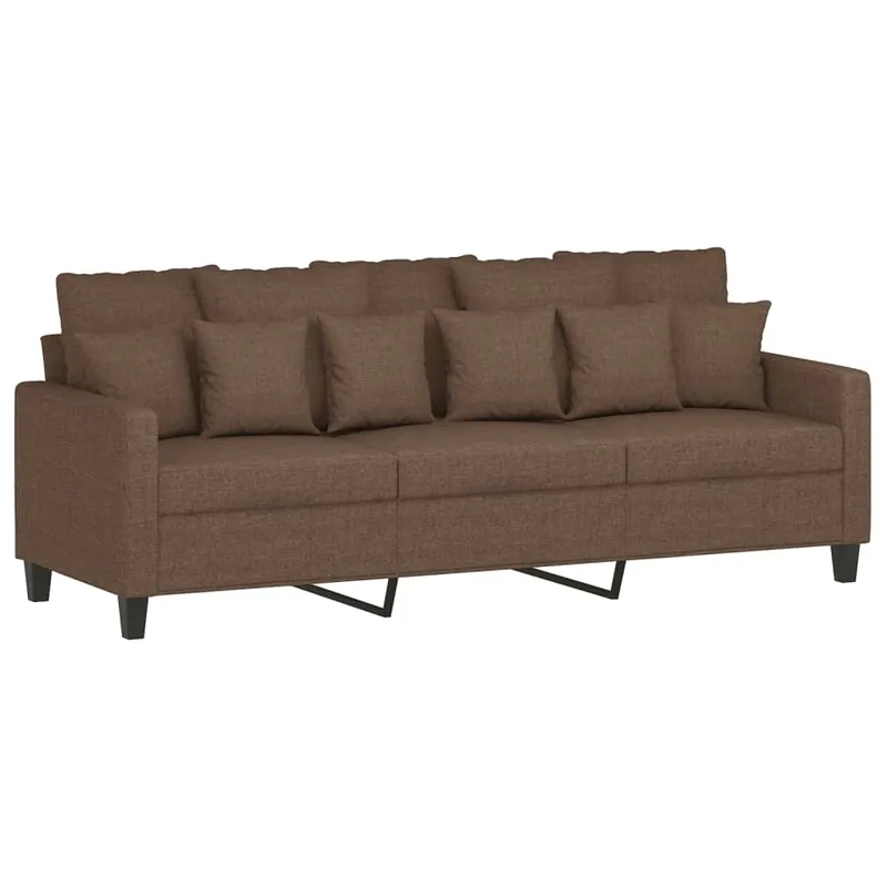 vidaXL Sofá de 3 plazas de tela crema 180 cm - Sofás sillones puffs