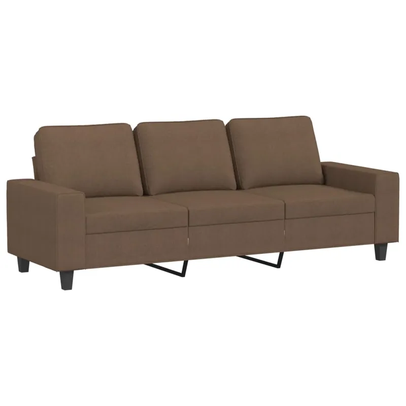 vidaXL Sofá de 3 plazas de tela crema 180 cm - Sofás sillones puffs