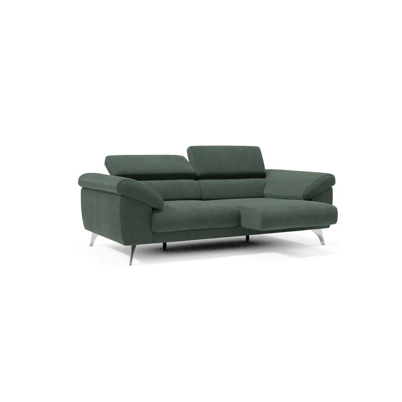 Donatello Sofá con reposabrazos con arcón en tejido desmontable 213 cm Amarillo - Sofás sillones puffs
