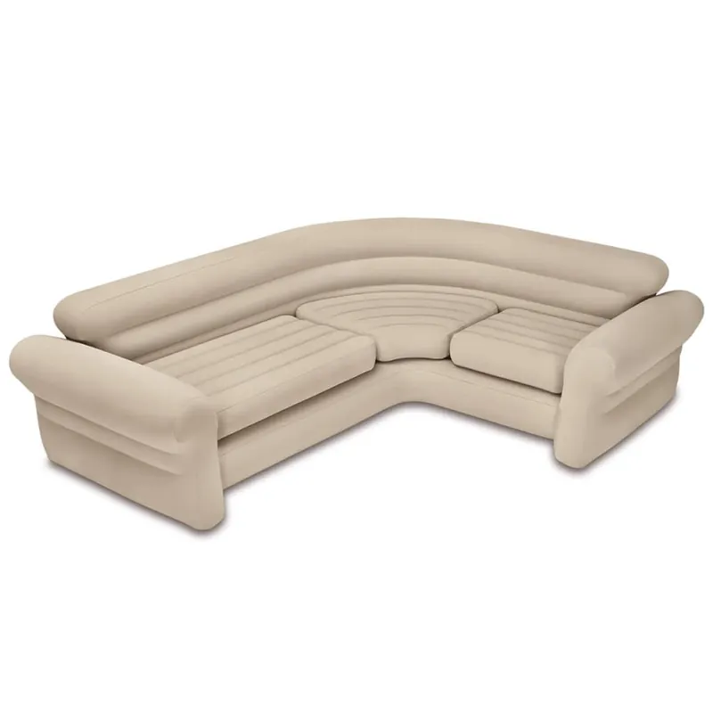 Intex Sofá de esquina inflable 257x203x76 cm - Sofás sillones puffs