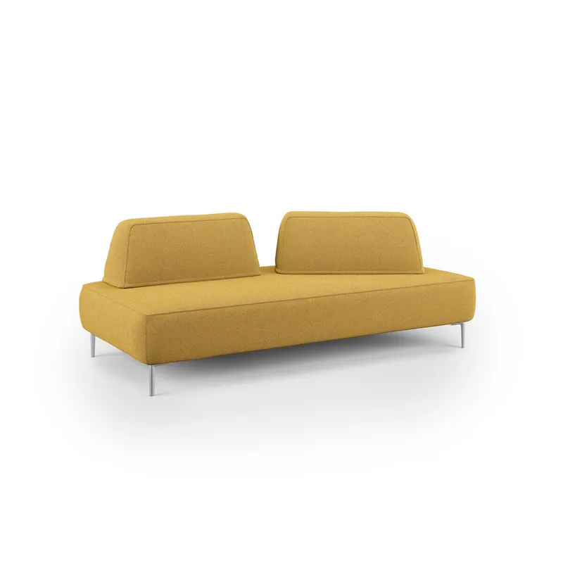 Newton Sofá modular con respaldos removibles 212 cm Amarillo - Sofás sillones puffs