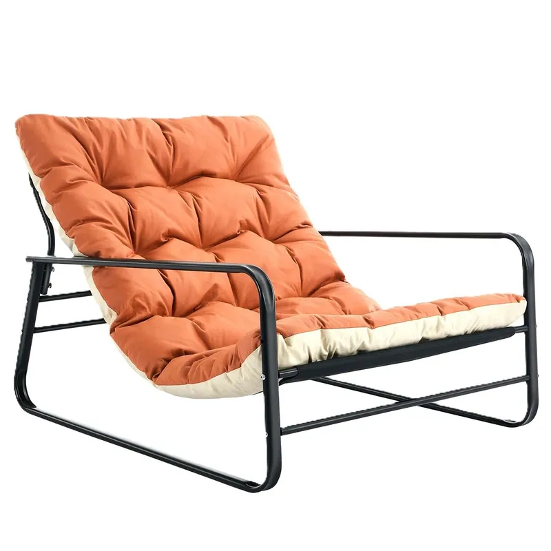 HAd030A sofá tubular salmón rojo 118,5 x 92 x 84 cm - Sofás sillones puffs