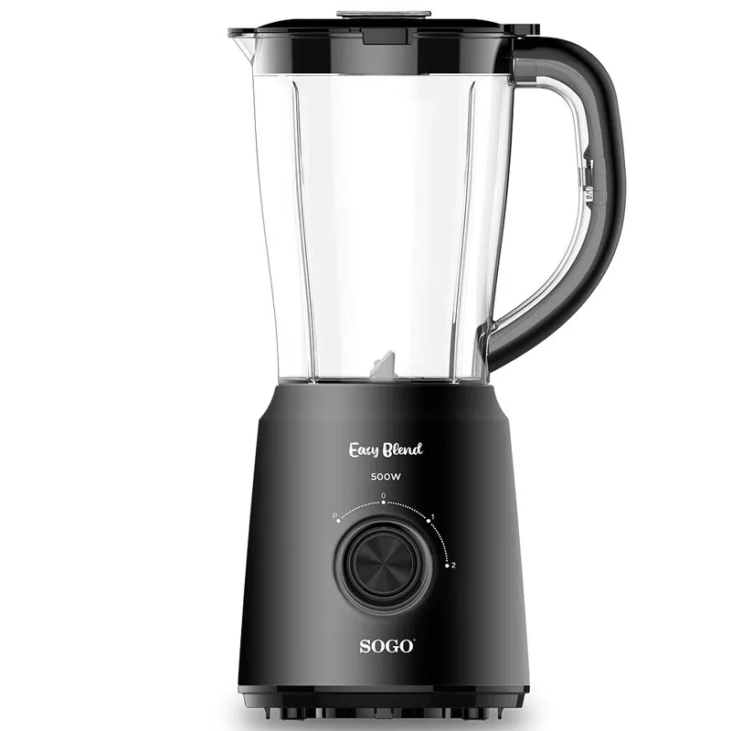 BATIDORA VASO PLÁSTICO - 1,5L - 400W - BLACK