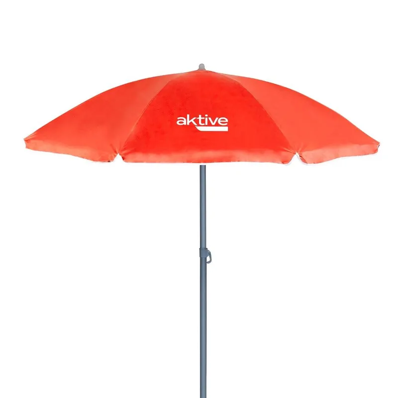 Sombrilla de playa Ø180 cm inclinable c/protección UV50 Aktive - Jardín