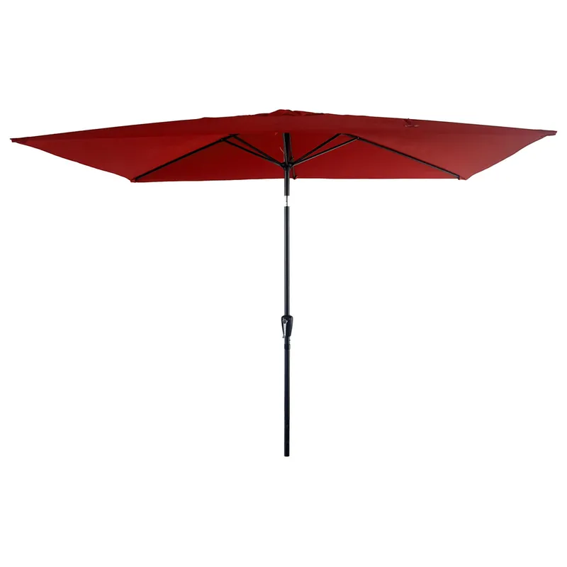 Sombrilla HAPUNA rectangular 2x3m roja - Jardín