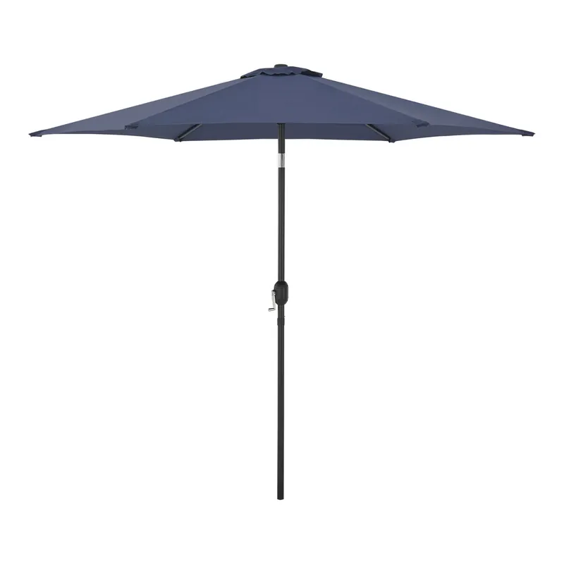 Sombrilla terraza exterior Altino con articulación acero Ø 270 x 235 cm - Azul marino [casa.pro]