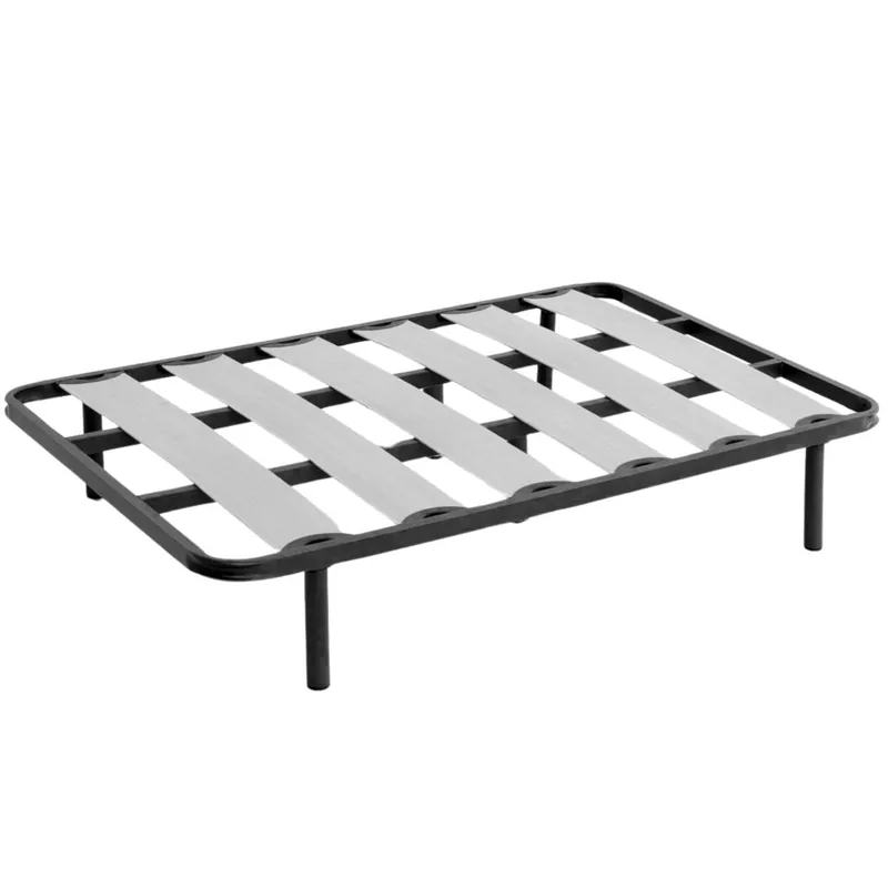 Somier Balda Ancha en Varias Medidas, Tubo de Acero 40x30 mm, Refuerzo Central, Láminas de chopo-Flex Con o Sin Patas