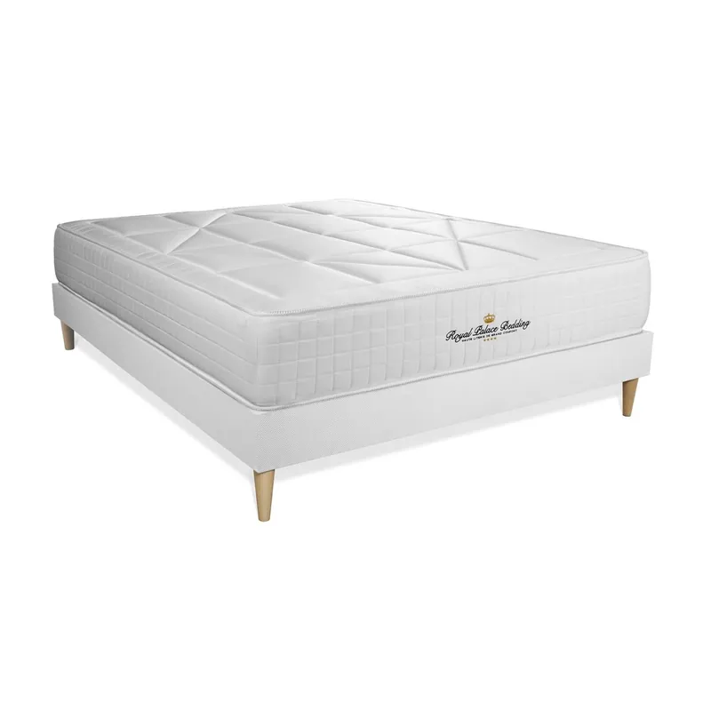 Pack colchón Windsor 120x200cm + Somier, espuma viscoelástica y muelles ensacados - Descanso