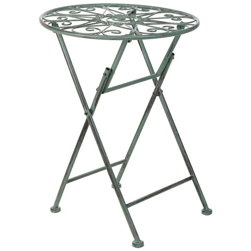Soporte macetero de hierro forjado negro de Medidas: 31x31x40h cm - Decoración