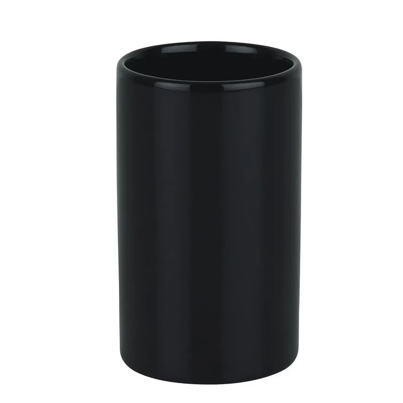 Spirella Colección Tube, Portacepillos De Dientes Ø7 X 11,5 Cm, Gres, Negro - Electrodomésticos