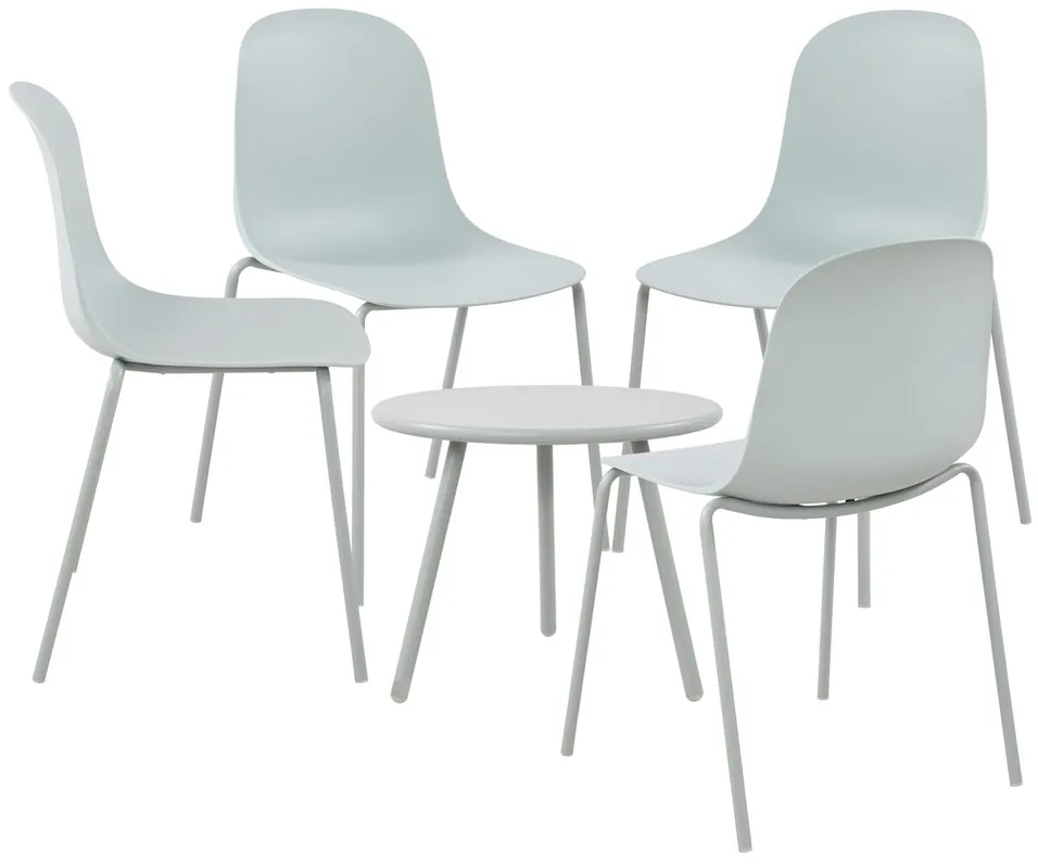 Suite de 4 plazas Berdin Plástico Turquesa 156X156X85 cm - Jardín