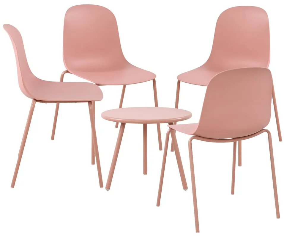Suite de 4 plazas Berdin Plástico Rosado 156X156X85 cm - Jardín