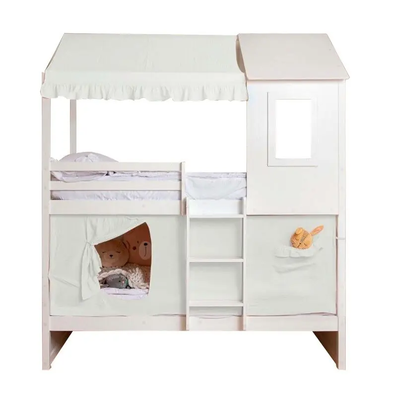 Techo para litera Casita algodón blanco 70x198/154x133cm - Descanso