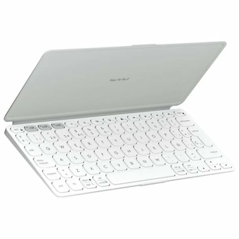 Teclado Logitech Blanco QWERTY - Electrónica