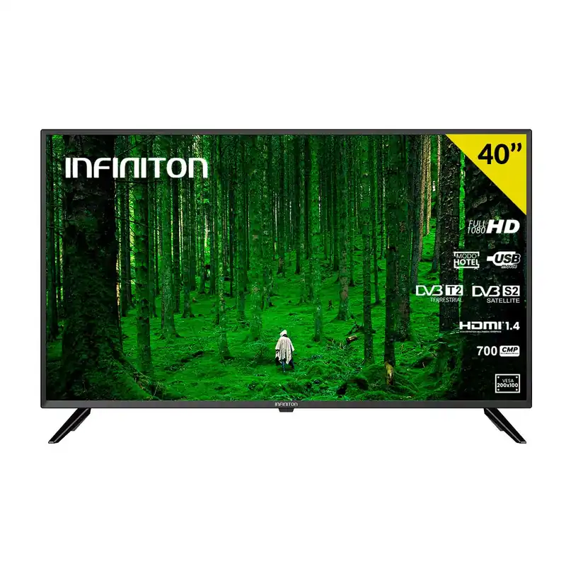 Televisor Infiniton INTV-40P620 40'' Full HD LED F negro