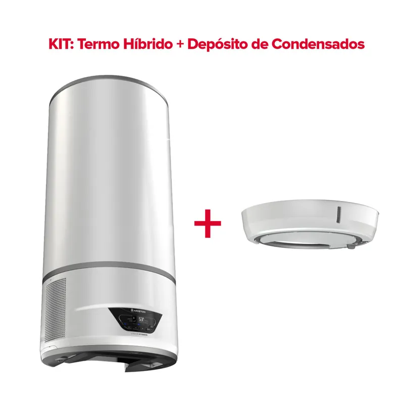 Termo híbrido, Ariston, Lydos Hybrid Wifi 80 litros + Depósito de Condensados, Vertical - Electrodomésticos