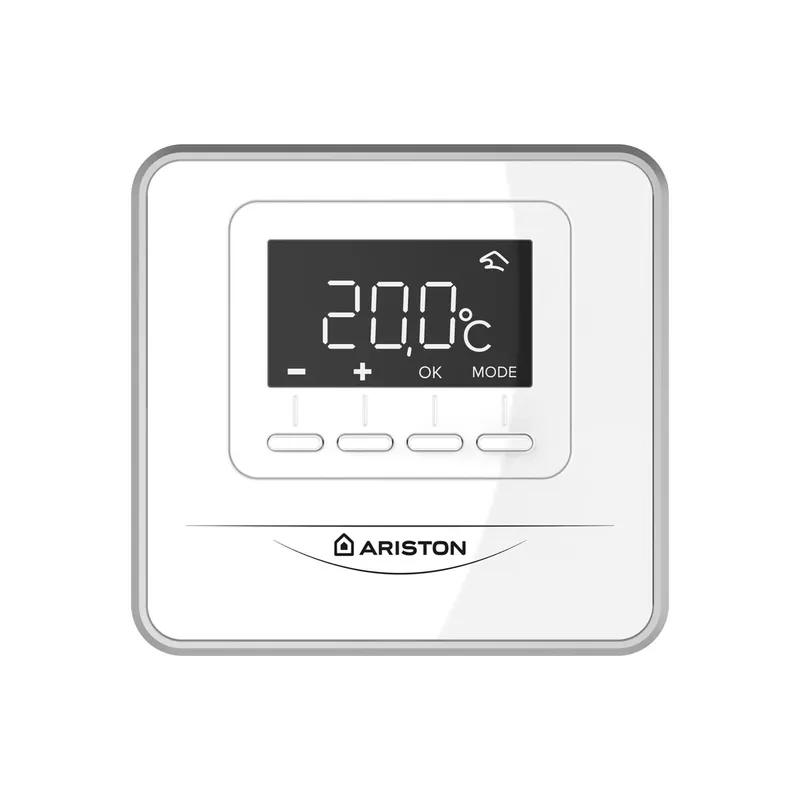 Termostato Inalambrico, Ariston, Cube RF, Blanco, Compatible con la App Ariston Net, Necesario Receptor RF - Electrodomésticos