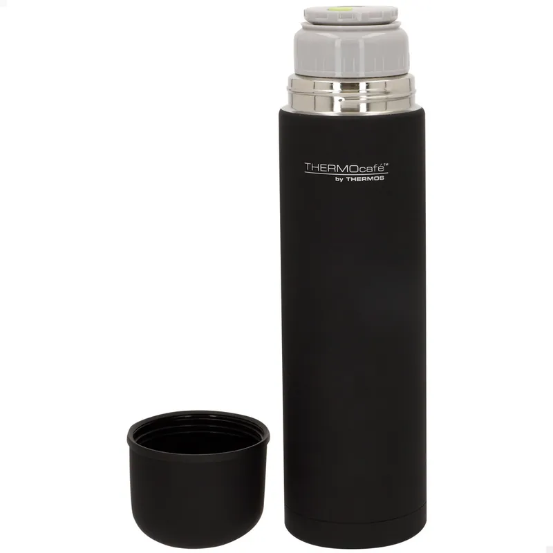 Thermos Botella térmica acero inoxidable 1L negro - Cocina