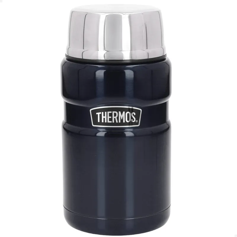 Thermos Termo comida 710 ml acero inoxidable azul metalizado - Cocina